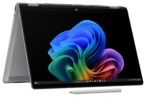 HP OmniBook X Flip 2-in-1 Laptop Next Gen AI 14-FK0007NE | 14" 3K Touchscreen | AMD Ryzen AI 5 | 16GB LPDDR5 RAM | 1TB SSD | Windows 11 | Meteor Silver | En/Ar Keyboard | UAE Version - Image 2